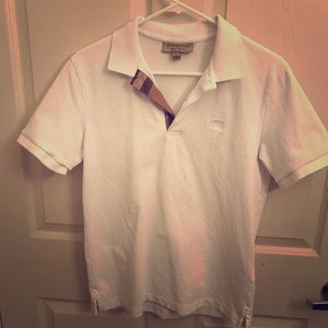 Burberry Check Placket Polo